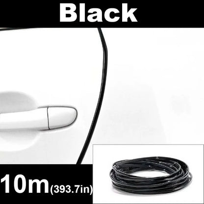 2/5/10M Car Door Edge Scratch Protector DIY Trim Strips Guard Cover Strip Roll Chrome Styling Moulding Trim Strip
