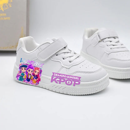 Children's Student Fashion Casual Shoes Kids New Design KPOP White Sport Shoes Boys Girls Anti-slip Outdoor Breathable Sneakers