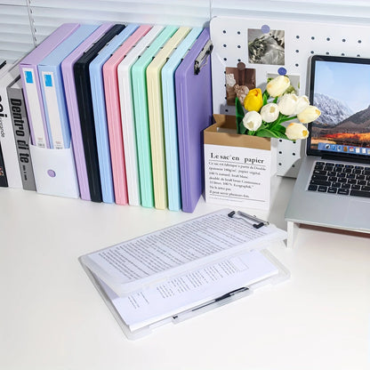 1Pc, A4 writing board file box, 2-in-1 A4 document and photo multifunctional storage box, portable organization tool for office