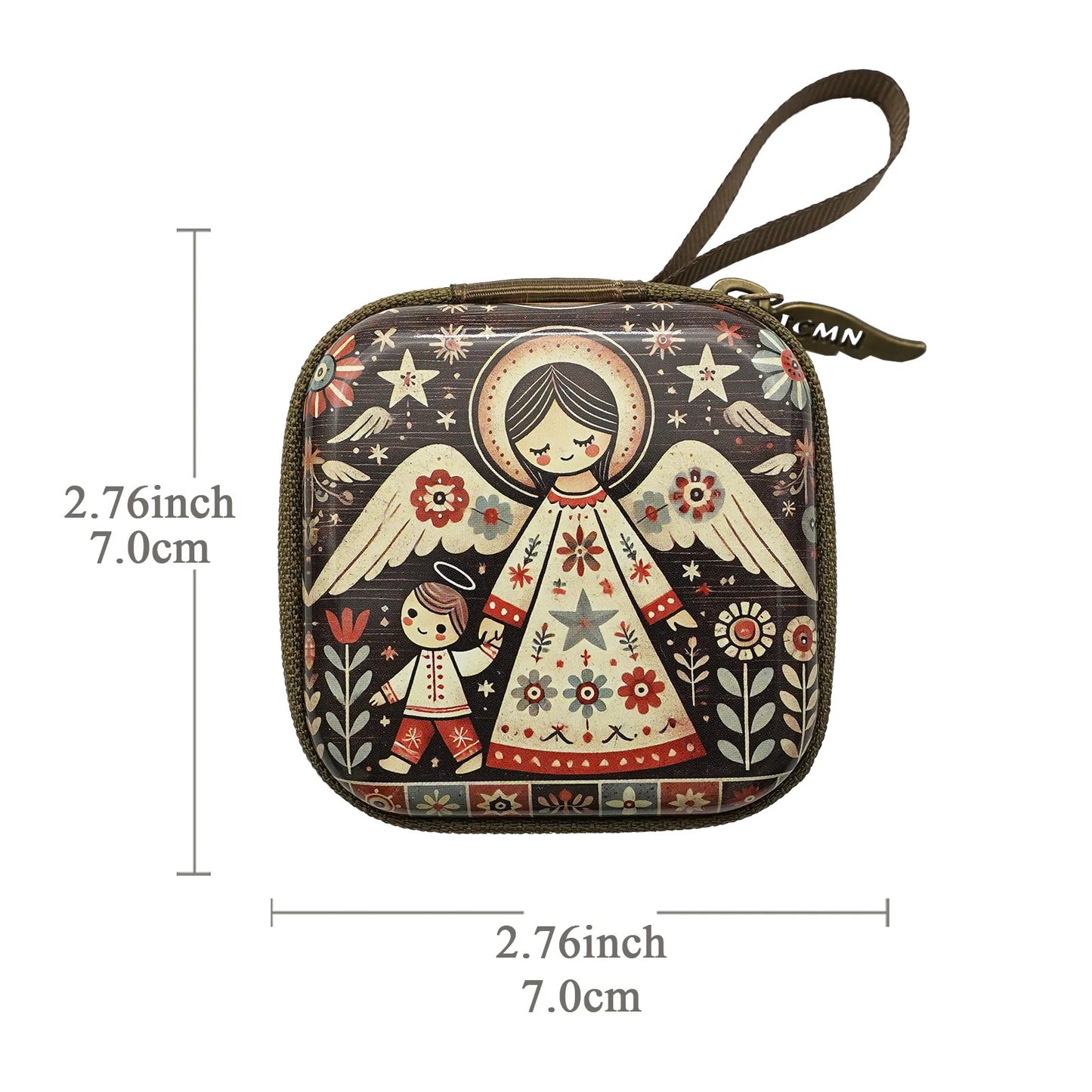 7x7cm, Virgin Mary Jesus Prayer Rosary Bag, Religious Jewelry Storage Box, Articulos Religiosos Catolico