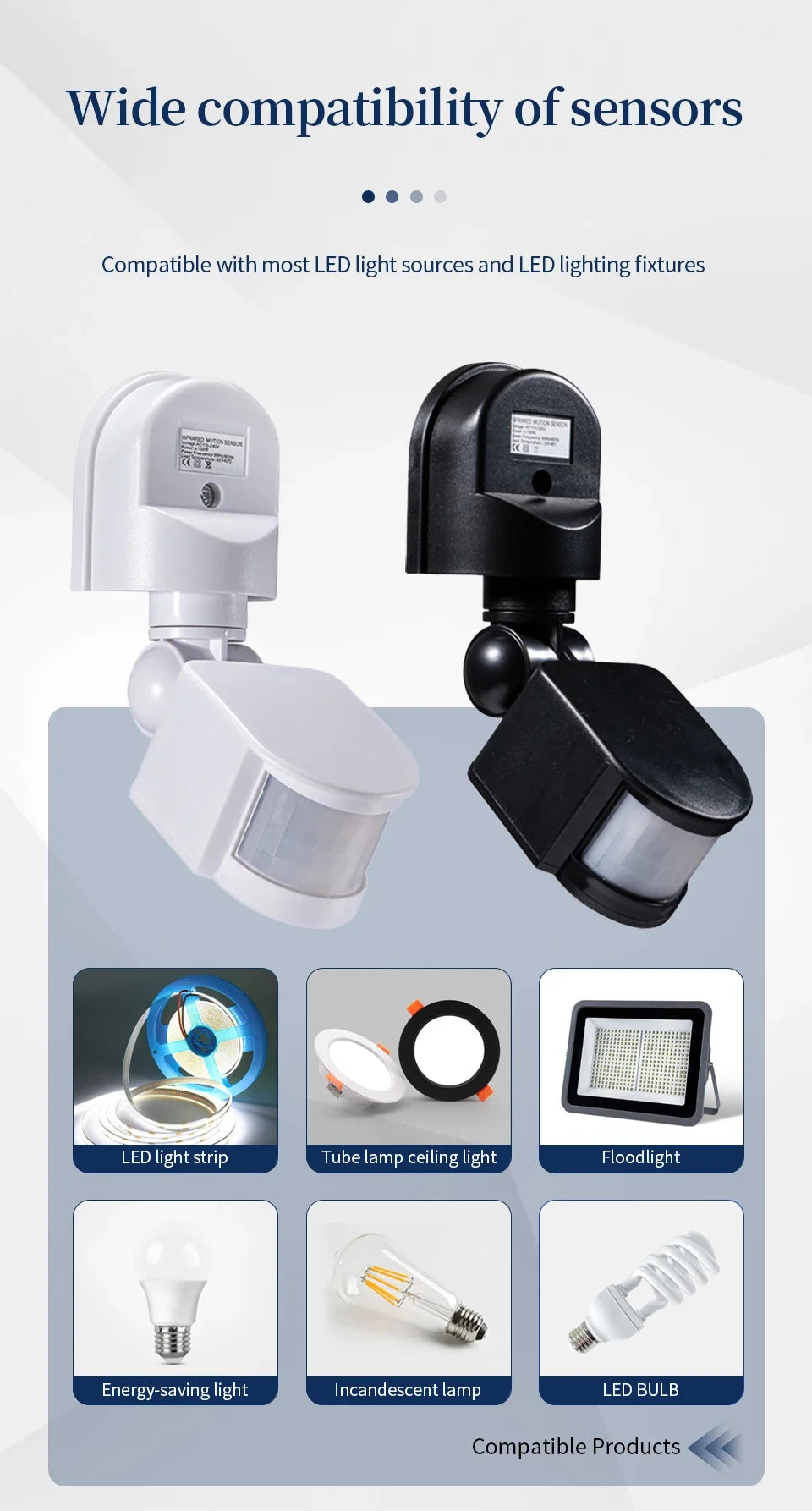 PIR Motion Sensor 220V 110V 12V Automatic Infrared Light Sensor Movement Detector Outdoor LED Light Switch Human Presence Sensor