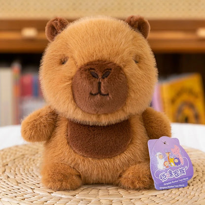 Cute 16cm Plush Companion Doll Capybara Elephant Stuffed Animal Pillow Super Soft Bear Animal Plush Toy Sleeping Gift