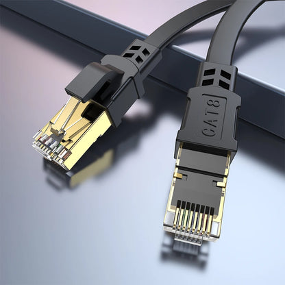 CAT 8 Ethernet Cable 40Gbps 2000MHz CAT8 RJ45 Network Lan Patch Cord Flat 10m 15m 20m 30m 50 ft 100feet for Modem Router PS 5/4