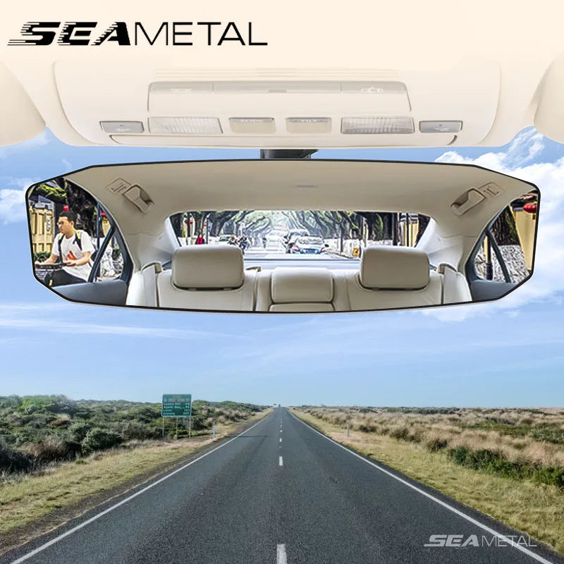 SEAMETAL Espejos de coche para bebé, espejo retrovisor interior, espejo retrovisor gran angular convexo, espejo antideslumbrante de gran visión, monitor auxiliar