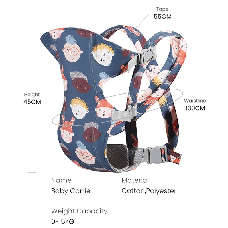 PANGDUBE Ergonomic Baby Carrier Kangaroo Baby Sling Newborn Wrap for Outdoor Use Comfortable Infant Carrier for Babies & Toddlers