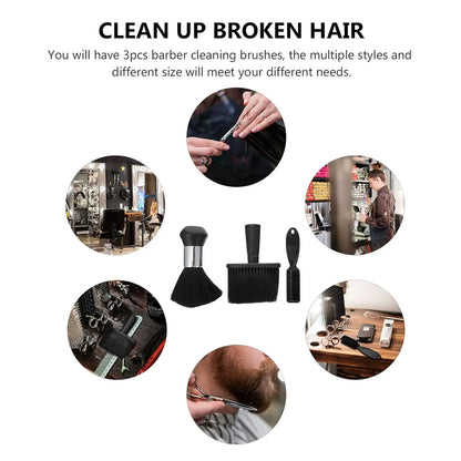 2/3-piece Neck Dust Collector Hair Cleaning Brush for Hairdressers Neck Dust Collector Hairdresser Salon Blade Clean Brush Tool