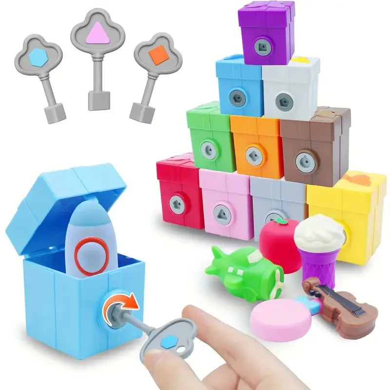 Montessori Train/Surprise Party Gift Set: Toddler Learning Toys, Counting & Sorting Toys, Fine Motor Finger Puppet Games for Kids
