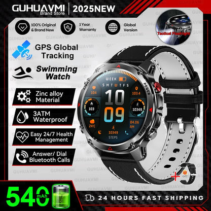 New Professional GPS Sports Smart Watch, Outdoor RIDE Run GPS track Swim Watchs Compass Altimeter, 3ATM Sports Bracelets, men, ladies