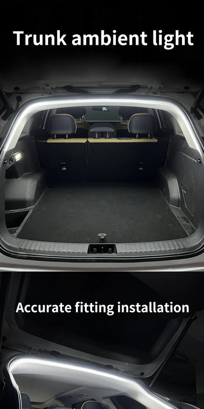 12V DIY environment light strip, car trunk LED light strip, high brightness, used for interior decoration of vehicles, tailgate