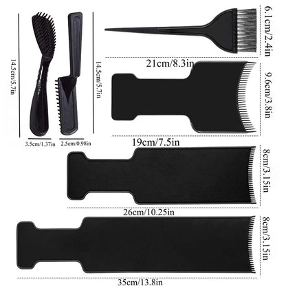 Professional Salon Hair Highlight Dyeing Board Plate Coloring Brush Comb Barber Hairdresser Styling Design Hair Styling Tools
