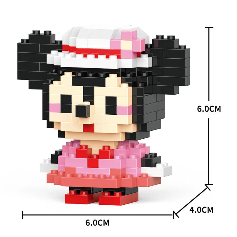 Cartoon Cool Rice Building Blocks Animal Dolls Educational Assembled Toys Ornaments Small Particles Children's Birthday Gifts