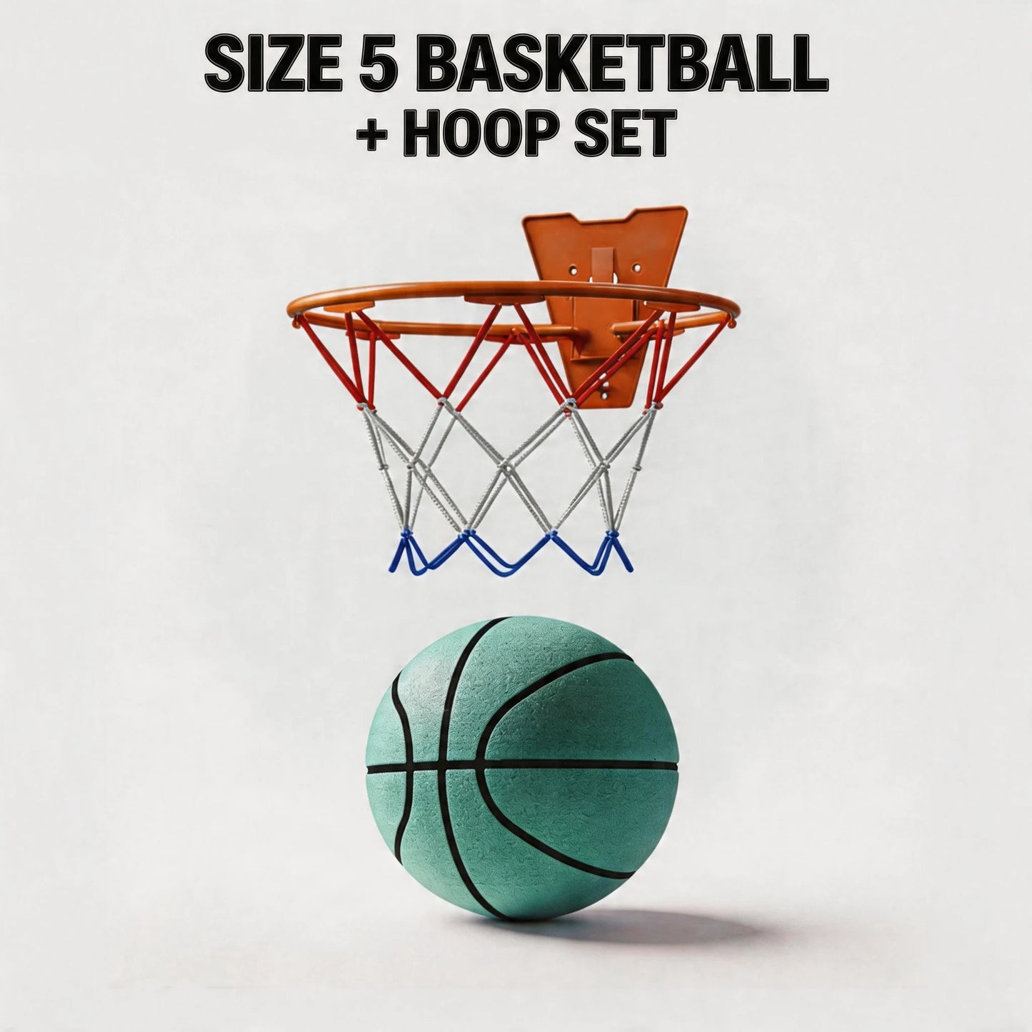Silent Foam Basketball Hoop Set | Soft, High-Rebound PU Material | Indoor Silent Training Ball