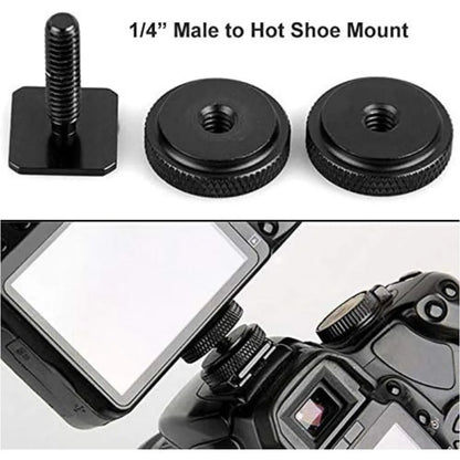 Camera Male to Female Conversion Screw 1/4" 3/8" Inch 20-Thread Fixed Mount Converter for DSLR Light Stand Tripod Ballhead