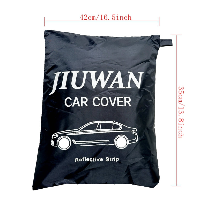 Car Cover, Full Exterior Black Auto Cover, Sunshade Dustproof Protection With Reflective strips, Universal for Hatchback Sedan SUV