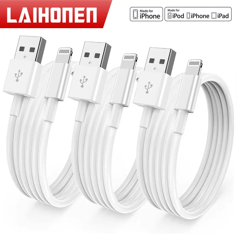 Cable USB de carga rápida original PD de 20 W para iPhone 14 8 7 Plus 13 12 11 Pro XS Max XR X Cable cargador rápido USB C de 1 m 3 m 2 m