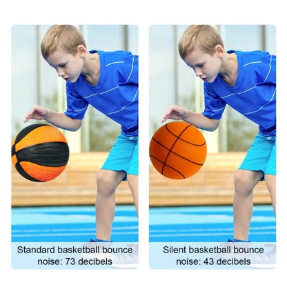 Silent Foam Basketball Hoop Set | Soft, High-Rebound PU Material | Indoor Silent Training Ball