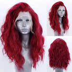 13*4 Synthetic Lace Front Wigs for Women, White Blonde Lace Wig, Heat Resistant Fiber Natural Hairline Cosplay Party Wigs, AIMEYA