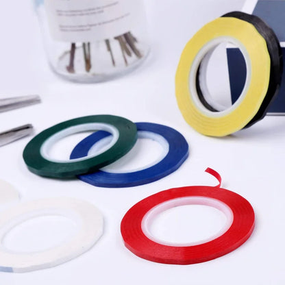 6 Rolls 216.5 Feet Whiteboard Tape Thin White Board Marking Tape Lines Pinstripe Dry Erase Art Tape Graphic Chart Grid 1/8 Inch