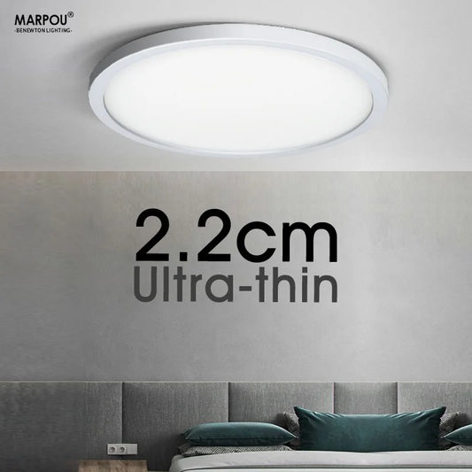2.2cm Ultra Thin Ceiling Light 6W 9W 13W 18W 24W 110V 220V Luster Home Appliances Indoor Decoration Bedroom Living Room Kitchen