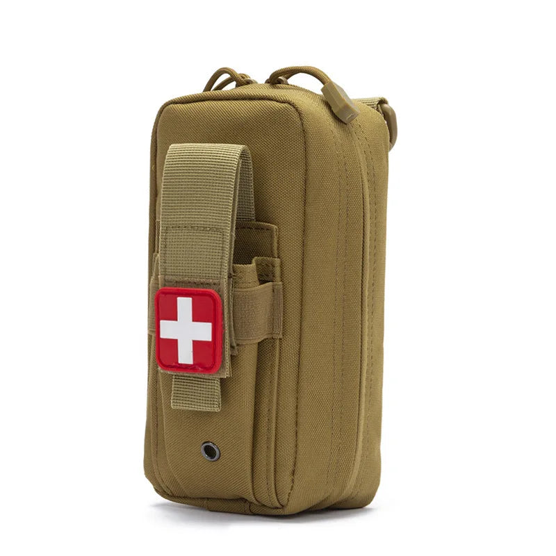 Tactical First Aid Kit Tourniquet Medical Rescue Molle Pouch Survival Gear for Camping Hiking Emergency Preparedness