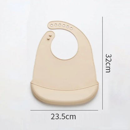 Silicone Baby Bib Waterproof Saliva Dripping Banana Bibs Newborn Feeding Soft Edible Aprons Baby Adjustable Burp Scarf