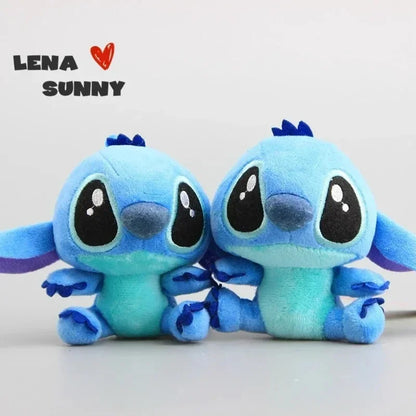 Lot Cute Cartoon Lilo and Stitch Small Pendant Plush Toy, 10CM Kawaii Plush Keychain Kids Best Christmas Gift Toys