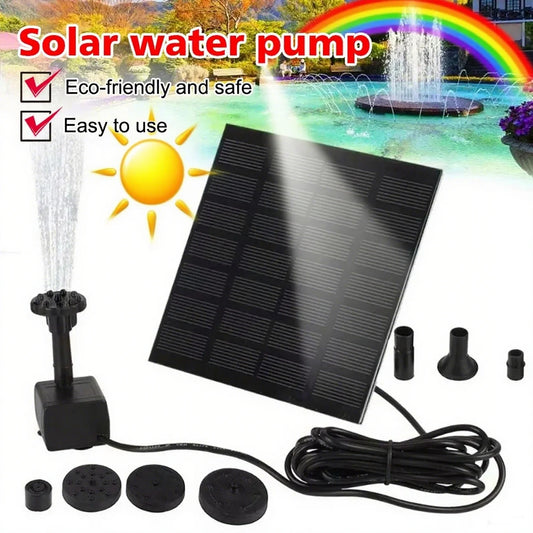 Solar Fountain Pumps with Panels (11/15.5cm) – 8-Nozzle Outdoor Watering Gear & Garden