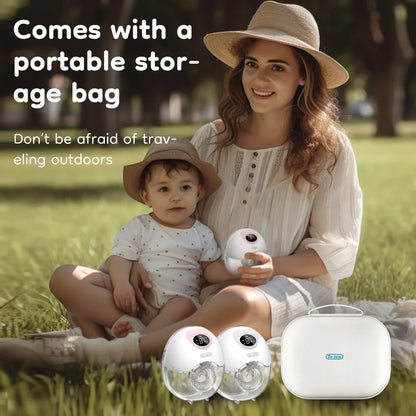 MAMIJOY Wearable Electric Breast Pump 4 Modes 36 Suction Levels Hands Free 35dB Low Noise Breast Pumps Breastfeeding EB50＆EB50D