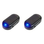 1/2Pcs, Car Fake Security Light, Solar Powered Simulated Dummy Alarm Wireless Warning Anti-Theft Caution Lamp LED Flash Imitation