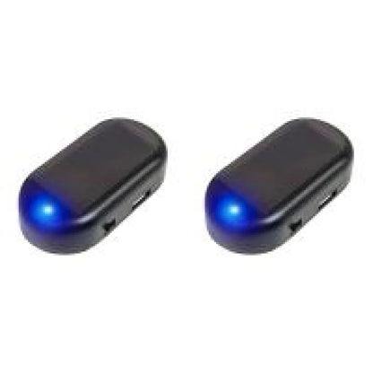 1/2Pcs, Car Fake Security Light, Solar Powered Simulated Dummy Alarm Wireless Warning Anti-Theft Caution Lamp LED Flash Imitation