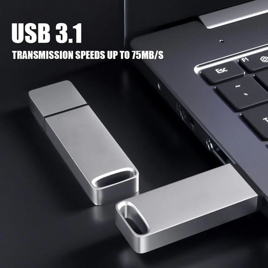 16TB 2TB USB Metal Flash Drive 8TB Large Capacity Portable Pendrive USB 3.0 High-Speed File Transfer Waterproof U Disk Universal