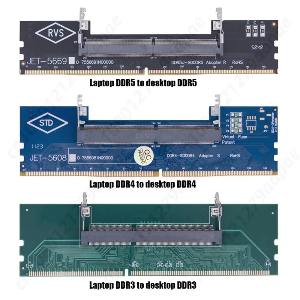 Laptop To Desktop SO-DIMM To PC DIMM Card DDR3 DDR4 DDR5 Memory Adapter Memory Stick