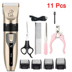 Electrical Pet Clipper Professional Grooming Kit Rechargeable Pet Hair Trimmer Shaver Set Animals Hair Cutting Machine Low-Noise
