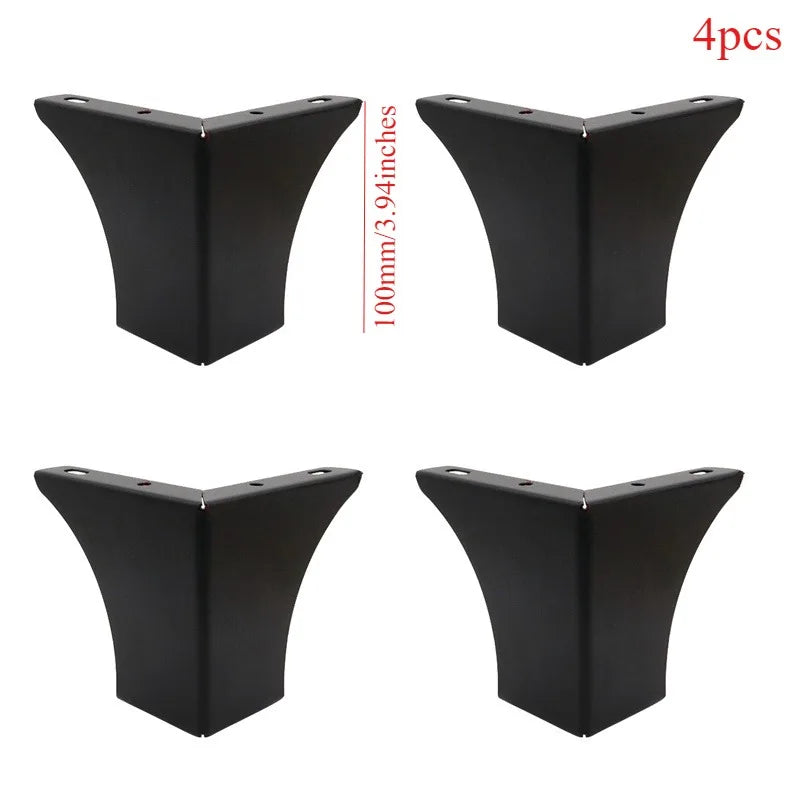 4Pcs, Pack Furniture Legs, Furniture Feet Metal, Sofa Legs Replacement, Coffee Table - Cupboard Cabinet - TV Stand Feet