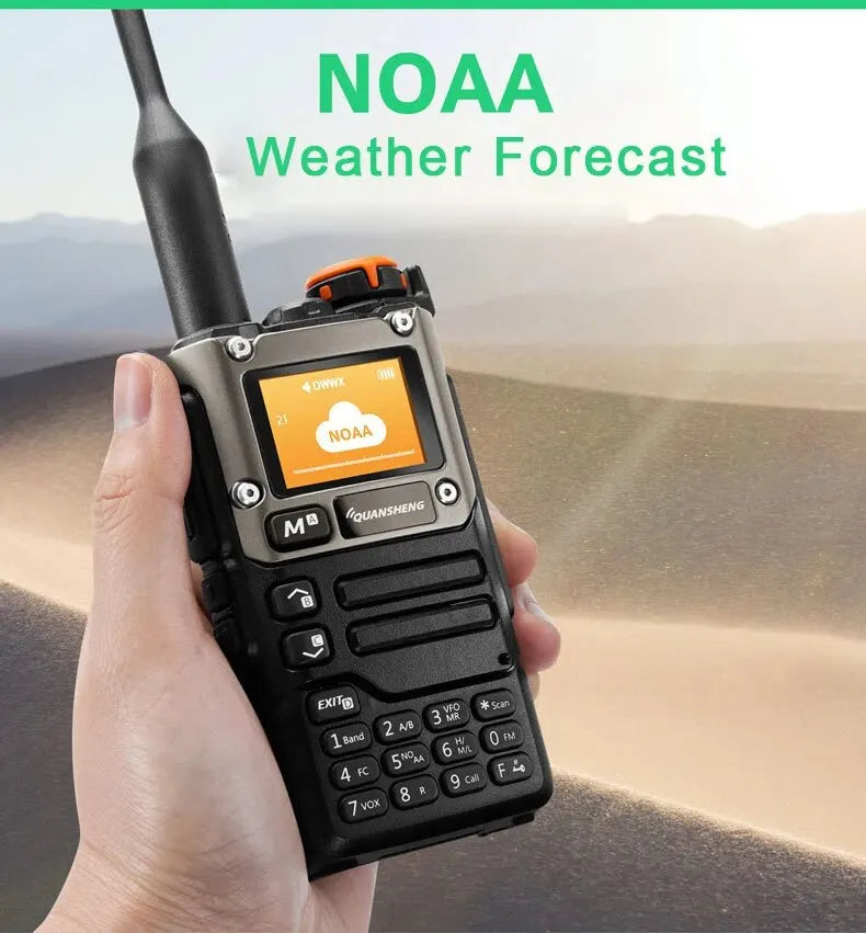 Quansheng UV-K5(8) 5W Walkie Talkie: Air Band Aviation Receiver, UHF VHF Dual Band, Type-C Charge, DTMF, NOAA, FM Two Way Radio