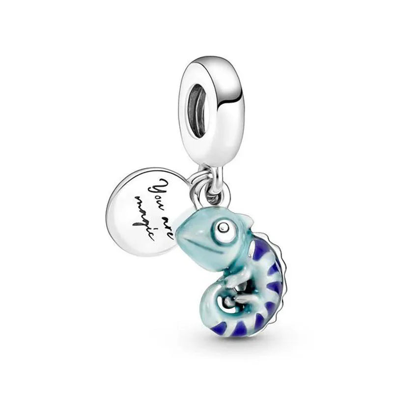 New Hot Selling Blue Pentagram, Butterfly Bead Turtle, Fish Pendant Suitable for European Original Bracelet DIY Exquisite Jewelry