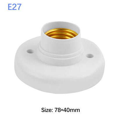 220V E27 Screw Cap Socket Ceiling Light Fixing Base Adapter Light Bulb Holder Energy Save Desk Lamp Holder Lighting Accessories
