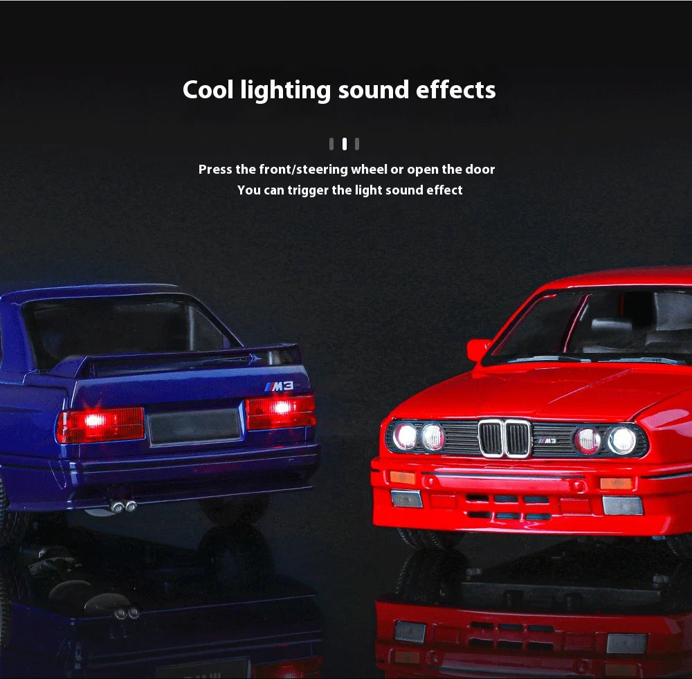 1:24 M3 E30 IM Alloy Miniature Car, Diecast Metal Model Collection Hobbies, Birthday Present With Friend Decoration Classic Car GT