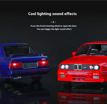 1:24 M3 E30 IM Alloy Miniature Car, Diecast Metal Model Collection Hobbies, Birthday Present With Friend Decoration Classic Car GT