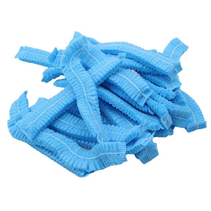 100pcs/Pack Disposable Hair Head Covers Net Bouffant Dustproof Anti Dust Caps Breathable Shower Bathing Hats Kitchen