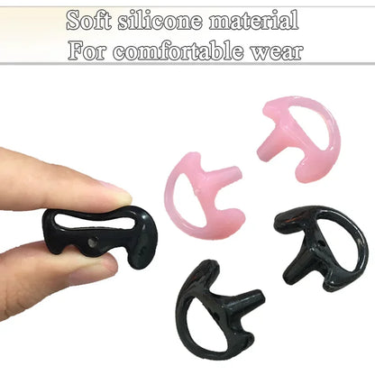 3-Pair Ear Mold Earbud Replacement Soft Silicone Earmould Earplug S/M/L Size for Walkie Talkie Radio Acoustic Earpieces Headsets