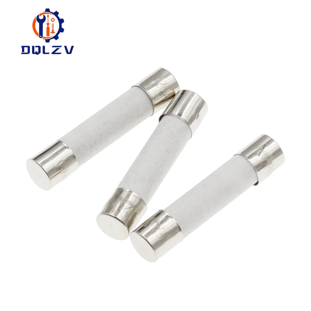 Car Fuse Pipe 5X20MM 6X30MM Fast Blow Ceramic Fuse 250V 0.5A 1A 2A 3A 4A 5A 6A 6.3A 8A 10A 15A 20A 25A 30A AMP Fuse Ceramic Fuse
