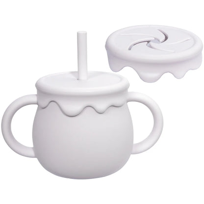 Baby Feeding Cups Portable Drinkware Sippy Cup Solid Food Container Snack Cup Toddlers Learning Cups Newborn supplies