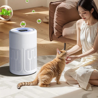 Mini Desktop Air Purifier, HEPA Filter With Negative Ion Technology Eliminates Formaldehyde Odors Smoke And Dust Particles, Xiaomi