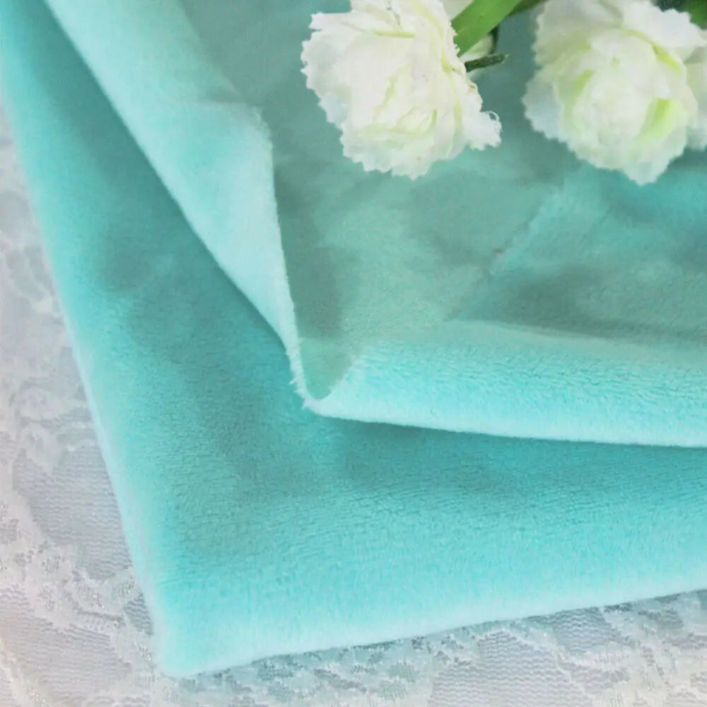 Big Size Solid Color Short Plush Velvet Fabric Super Soft Diy Handmade Home Textile Toy Apparel Cushion Pillow Blanket Material