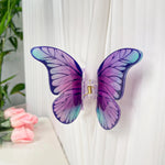 1pc ultra-fantasy simulation butterfly clip temperament hair clip for pinning hair shark clip hair accessory head accessory