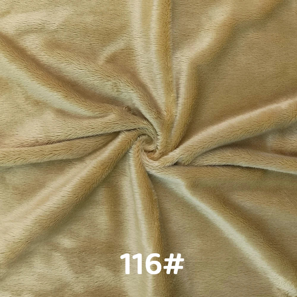 5mm Pile Length Soft Minky Fabric Sewing For Cotton Doll Hair Thicken Encryption Fabric Plush Single Sided Stuffed Animals Toys