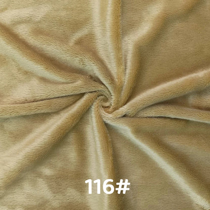 5mm Pile Length Soft Minky Fabric Sewing For Cotton Doll Hair Thicken Encryption Fabric Plush Single Sided Stuffed Animals Toys