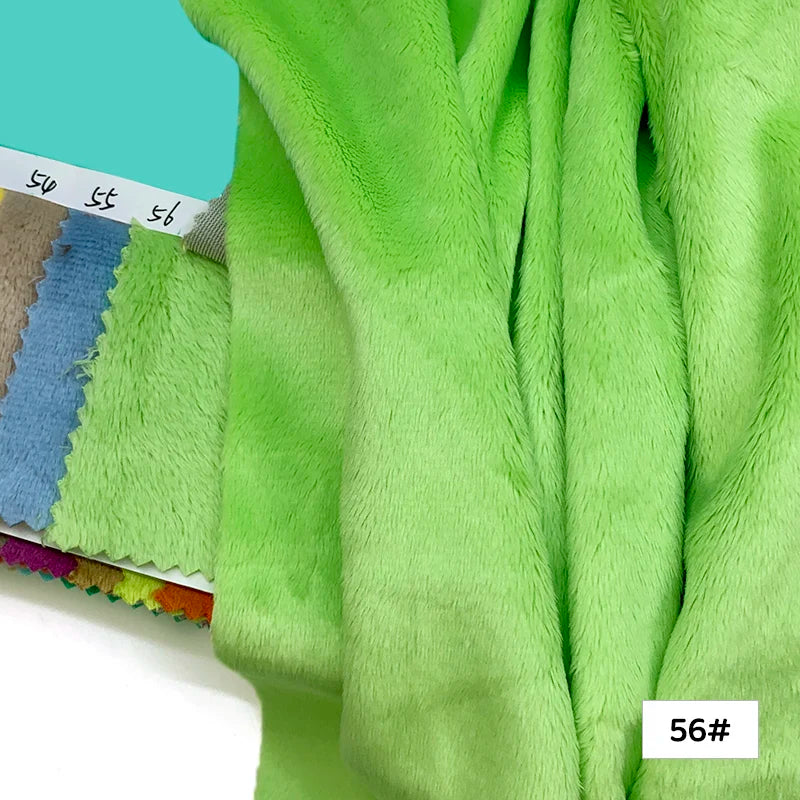 45x50cm 34~66# Plush Fabric For Sewing 5mm Pile Length 100 Polyester Hair Material For Popular Cotton Dolls DIY Handmade Fabric