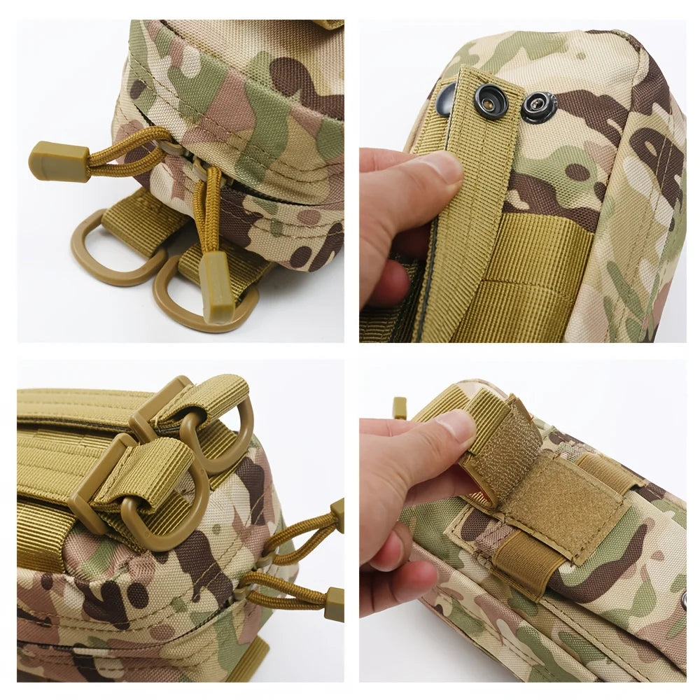 Tactical First Aid Kit Tourniquet Medical Rescue Molle Pouch Survival Gear for Camping Hiking Emergency Preparedness